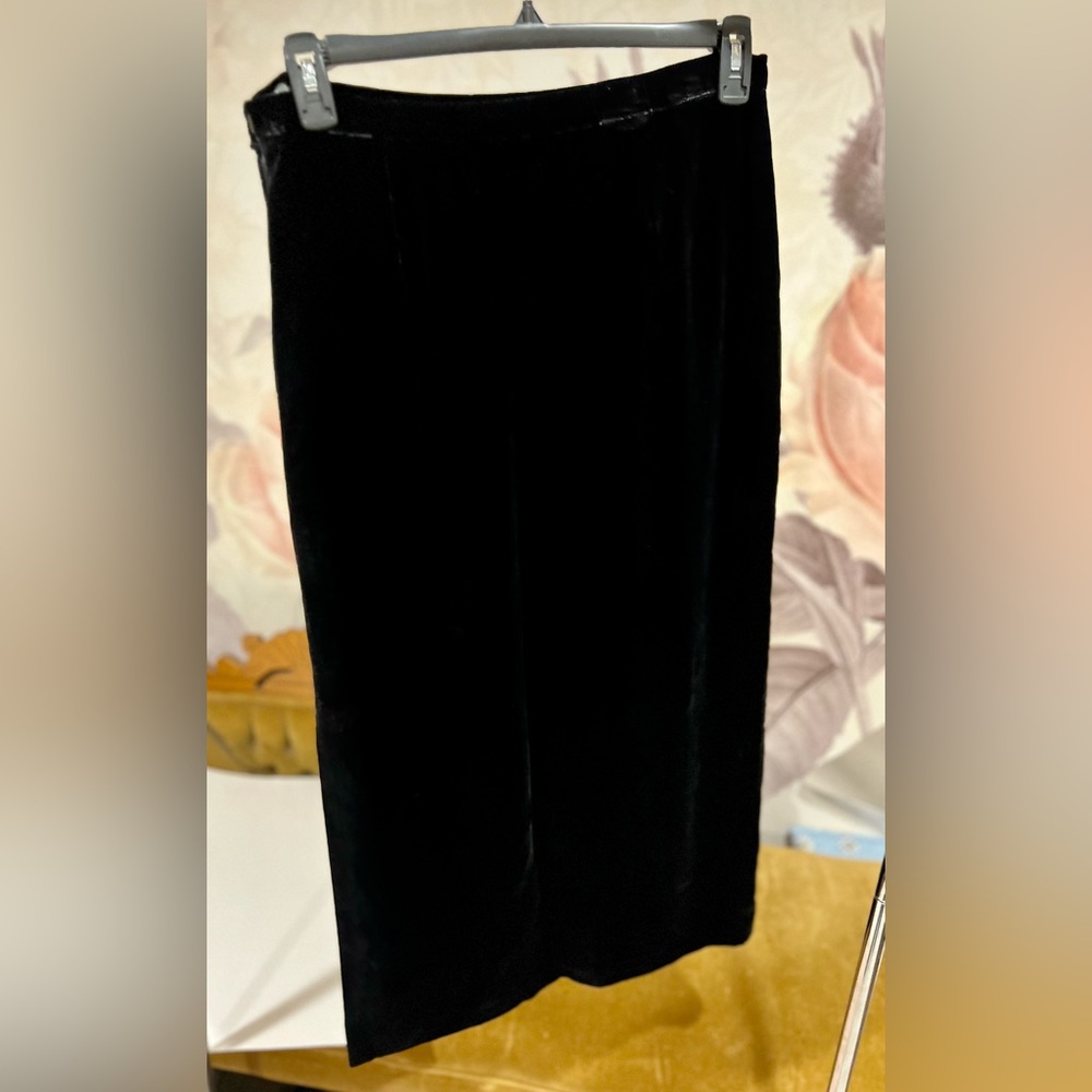 Patrick Christopher, Black Velour Skirt, Size 12